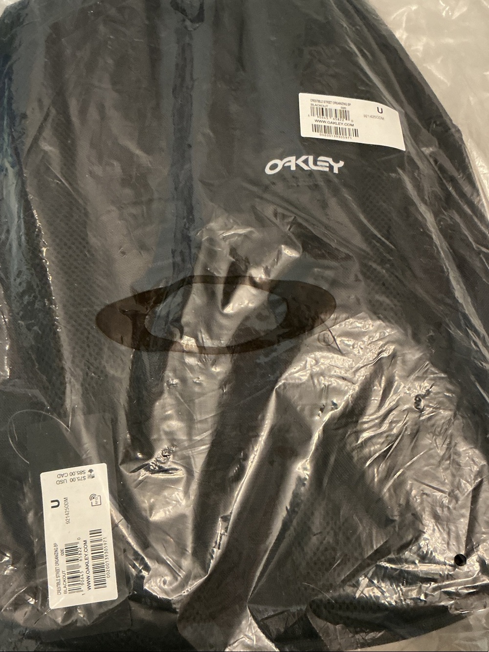 Oakley Black Backpack with White Logo Brand New - Picture 6 of 6